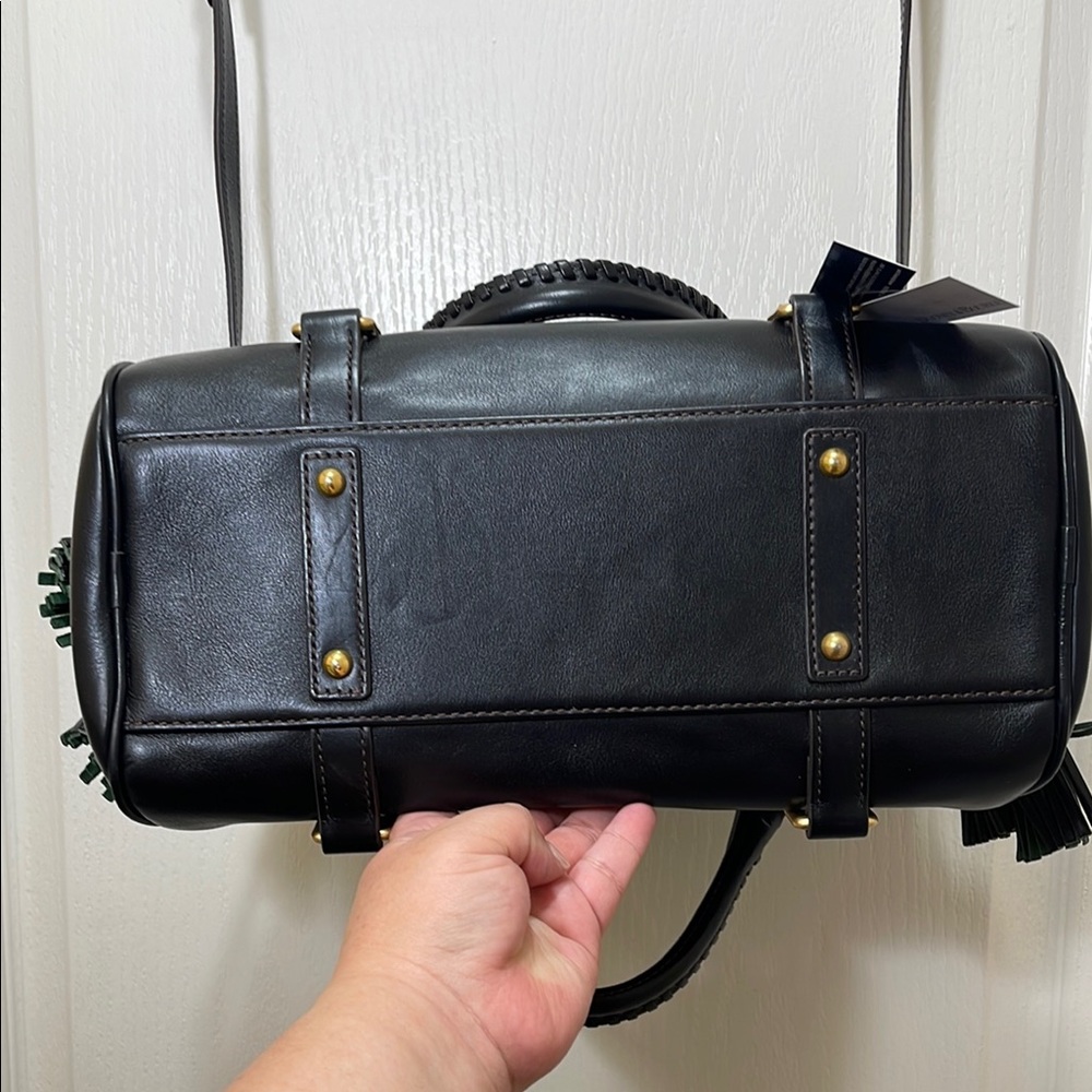 Dooney & Bourke Black Florentine Leather Satchel - Picture 4 of 7